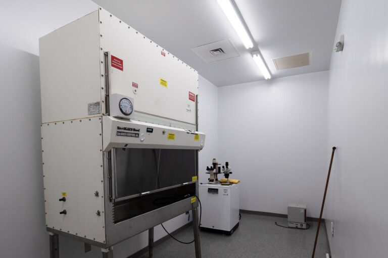 Shared lab equipment area
