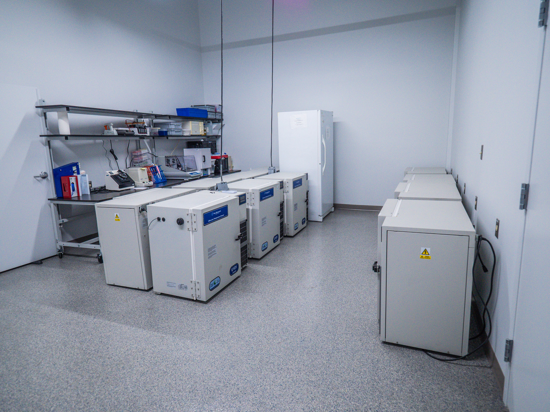 Cold storage freezers in the shared area